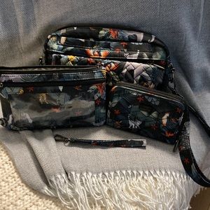 LUG Switch Crossbody with Peekaboo Wristlet and matching Rodeo Wallet